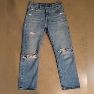 Levi's 501 Distressed Jeans